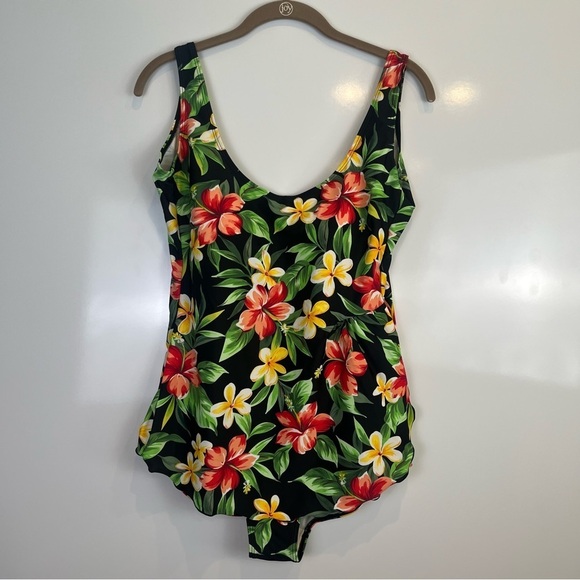 2/$30 Women’s Floral Swimwear One piece with skirt - Picture 1 of 7